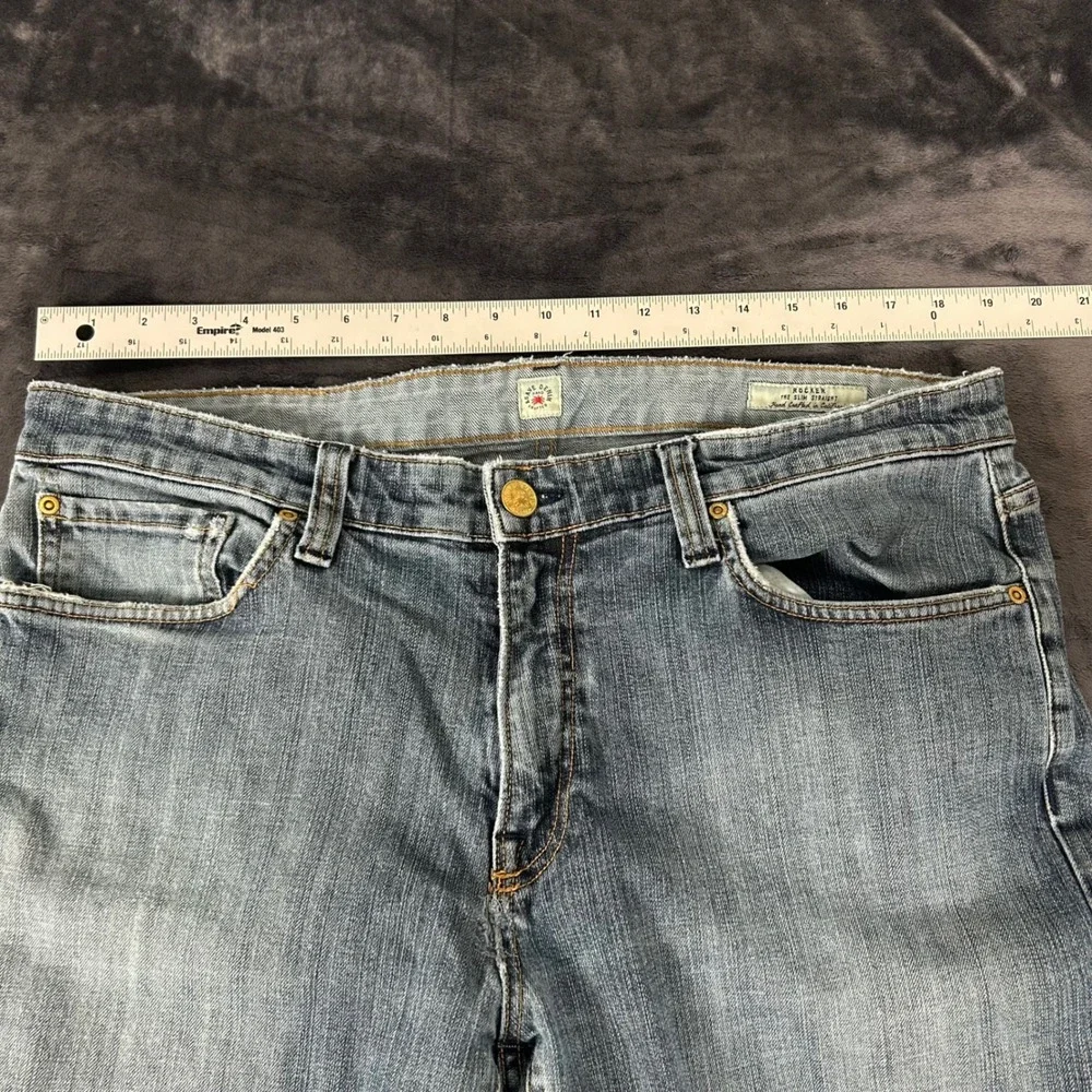Agave Denim Rocker Jeans Mens 38 Blue Slim Straight Leg Handcrafted California